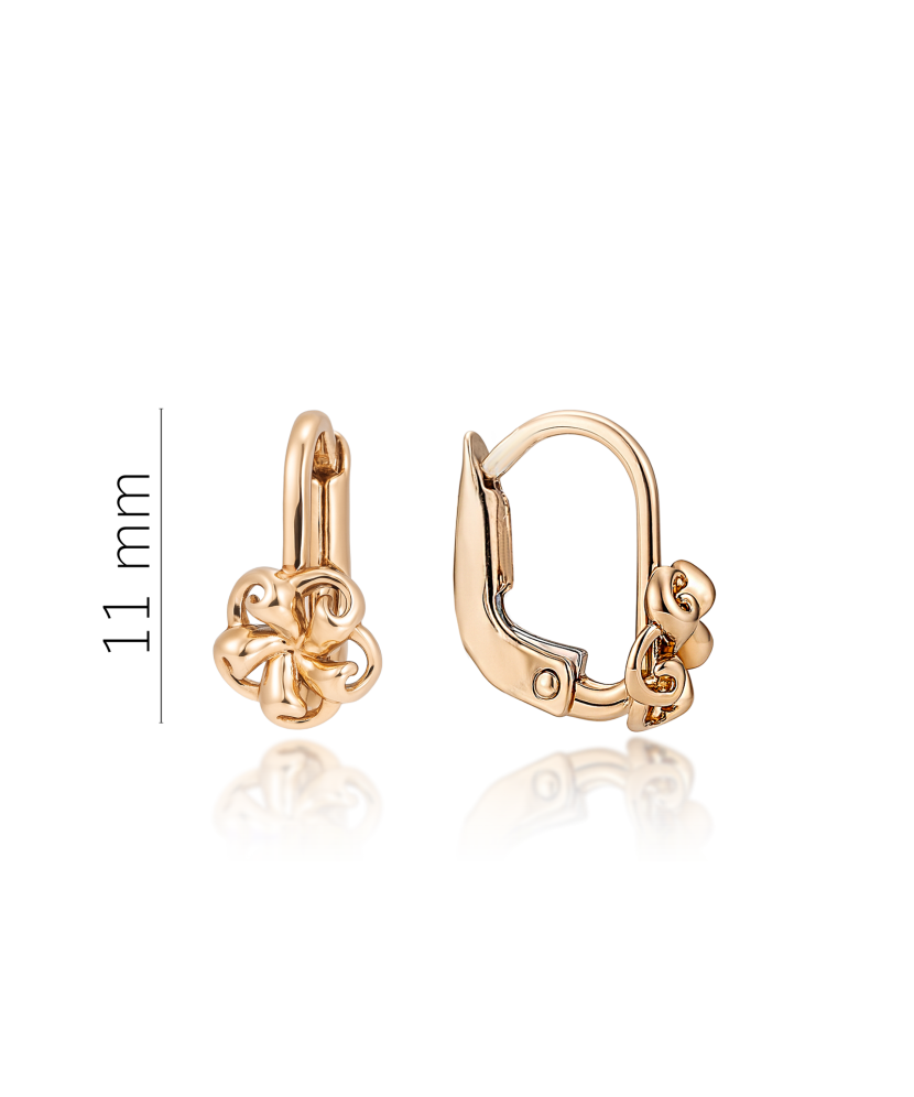 Zelta auskari "Puķīte" - Goldinga