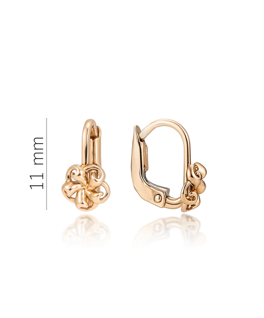 Zelta auskari "Puķīte" - Goldinga