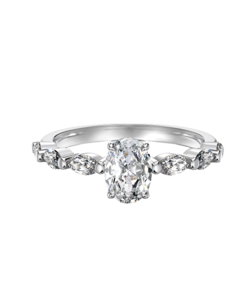 Sudraba gredzens ar cirkonijiem