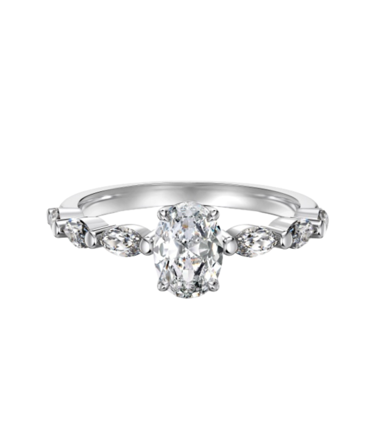 Sudraba gredzens ar cirkonijiem