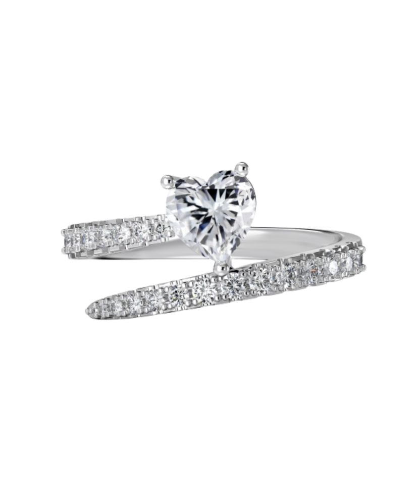 Sudraba gredzens ar cirkonijiem