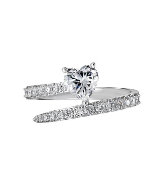 Sudraba gredzens ar cirkonijiem