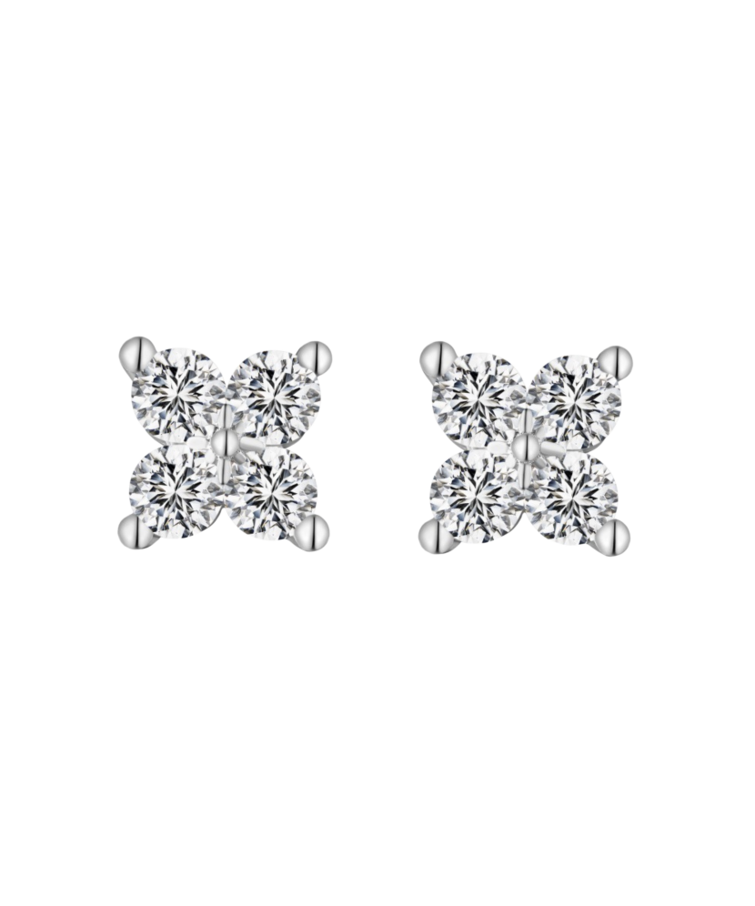 Sudraba auskari ar cirkonijiem