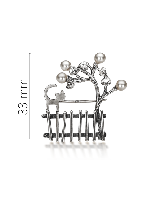 Sudraba sakta ar pērli