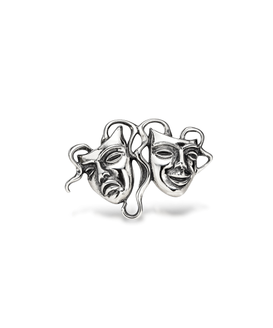 Серебряная брошь