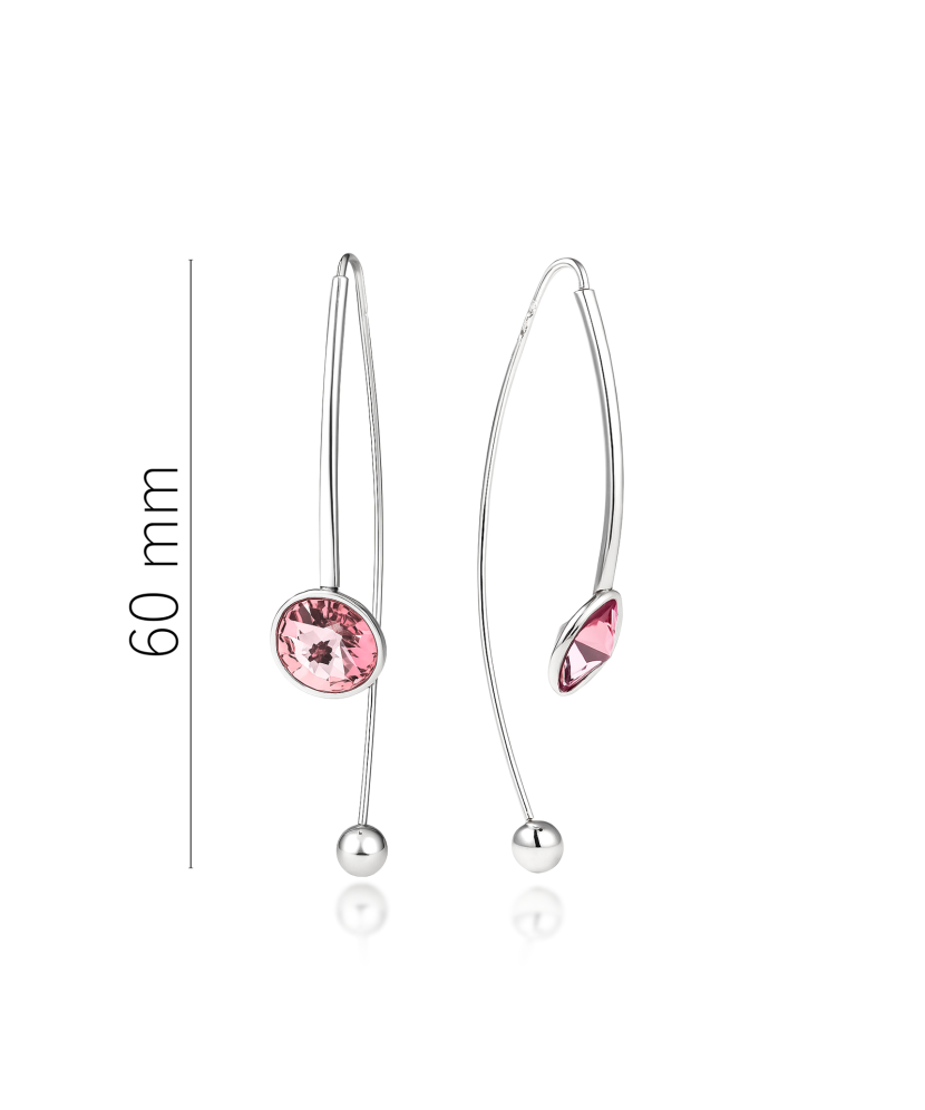 Серьги из серебра с кристаллами