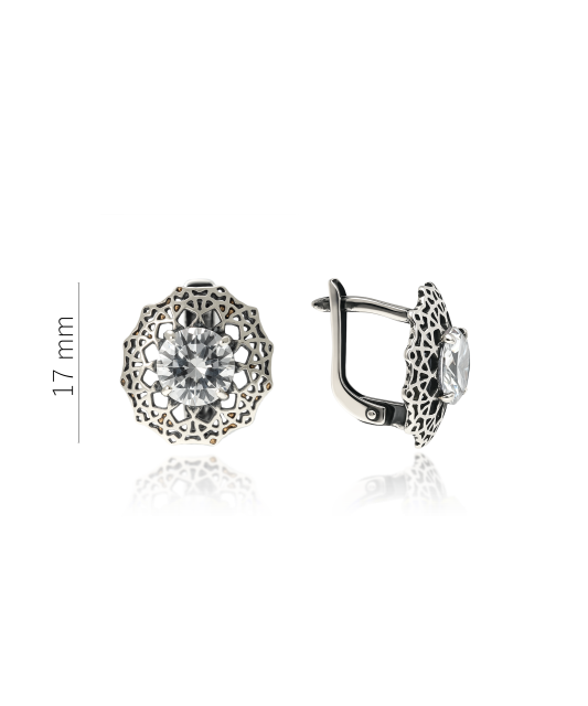 Sudraba auskari ar cirkoniju