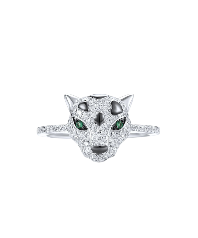 Серебряное кольцо со шпинелями и цирконами