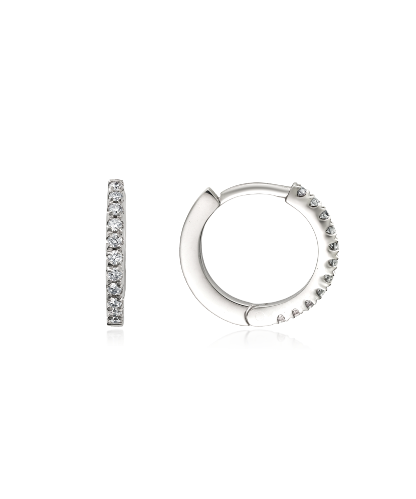 Baltā zelta auskari ar briljantiem