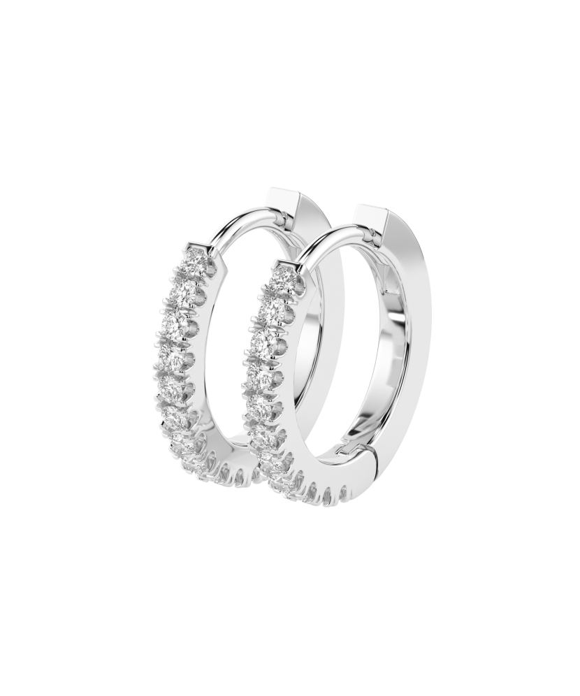 Baltā zelta auskari ar briljantiem