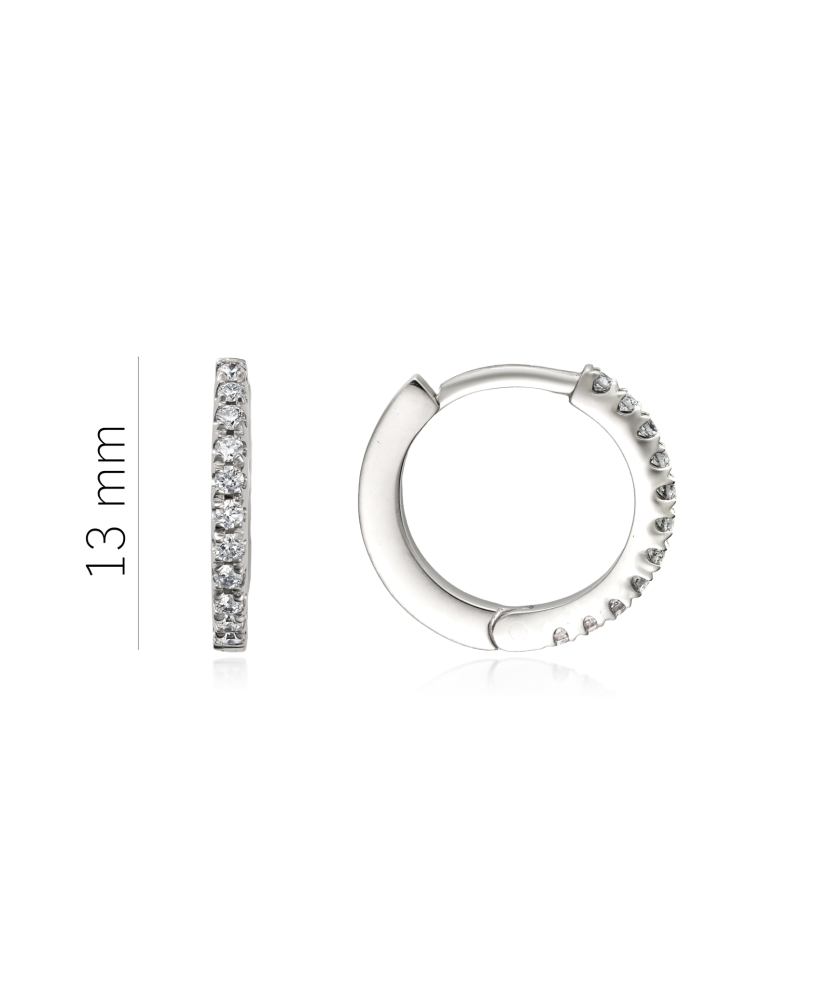 Baltā zelta auskari ar briljantiem