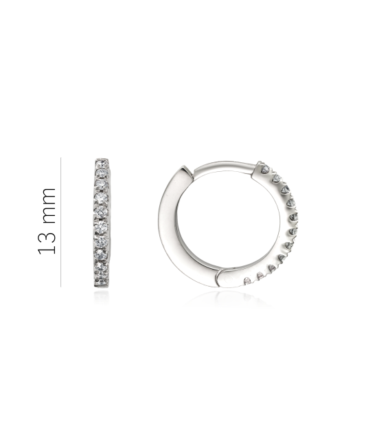 Baltā zelta auskari ar briljantiem