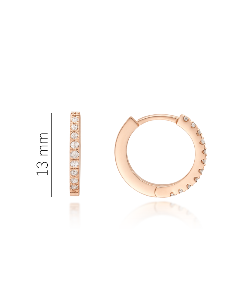 Золотые серьги с бриллиантами