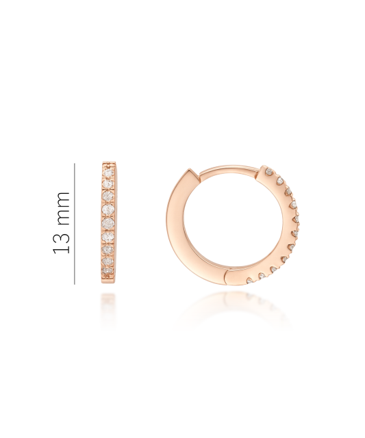 Zelta auskari ar briljantiem