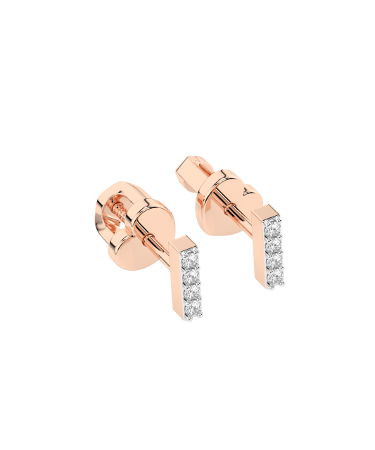 Золотые серьги с бриллиантами