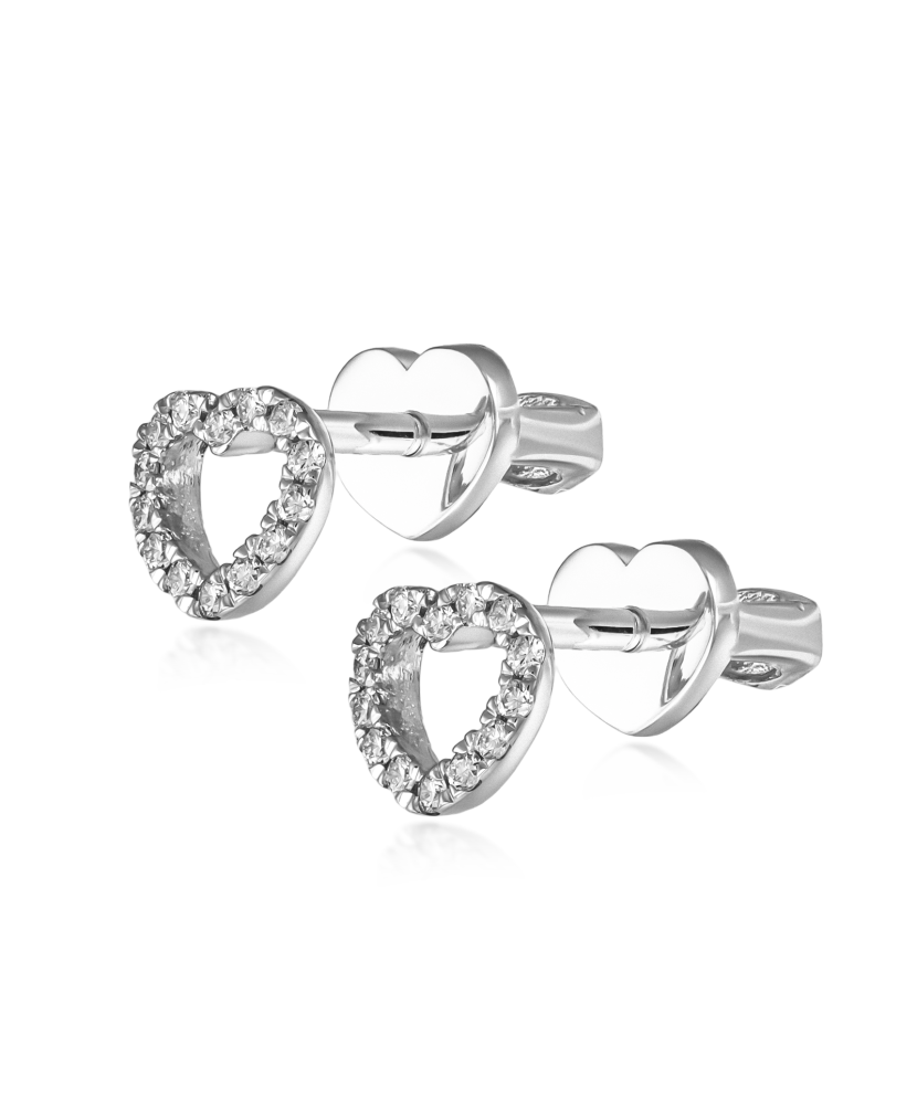 Baltā zelta auskari ar briljantiem