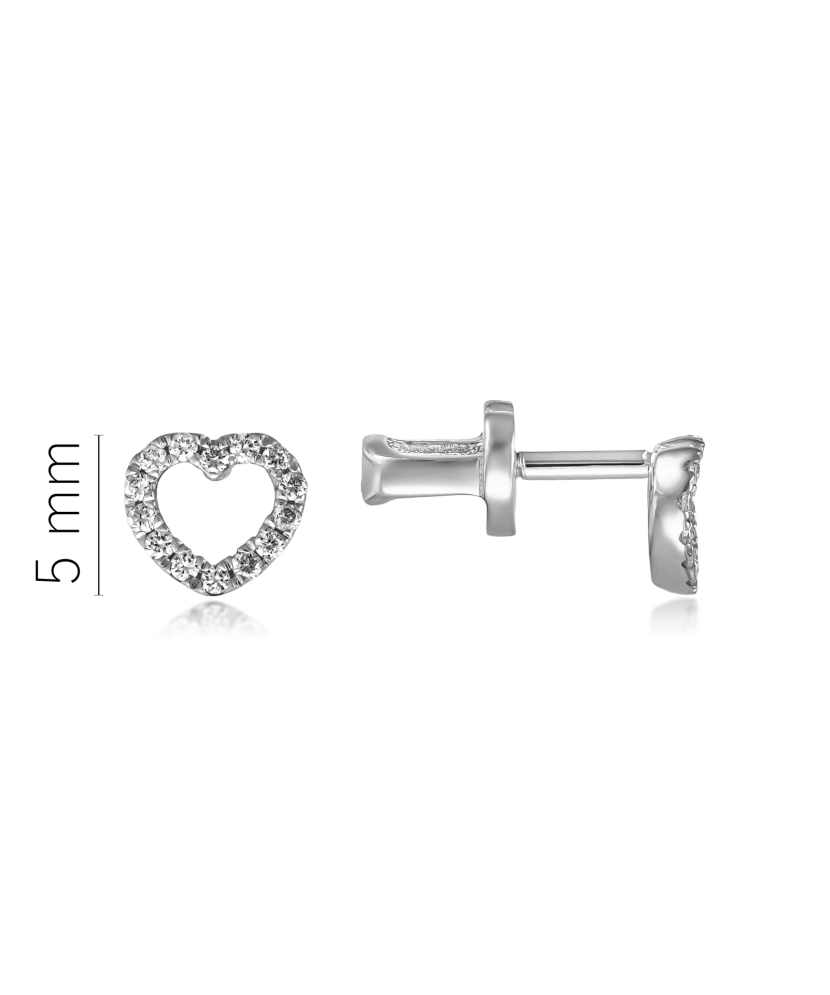 Baltā zelta auskari ar briljantiem