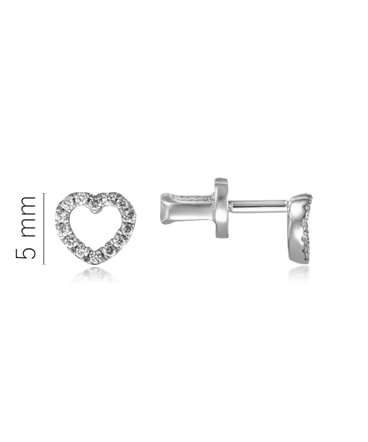 Baltā zelta auskari ar briljantiem