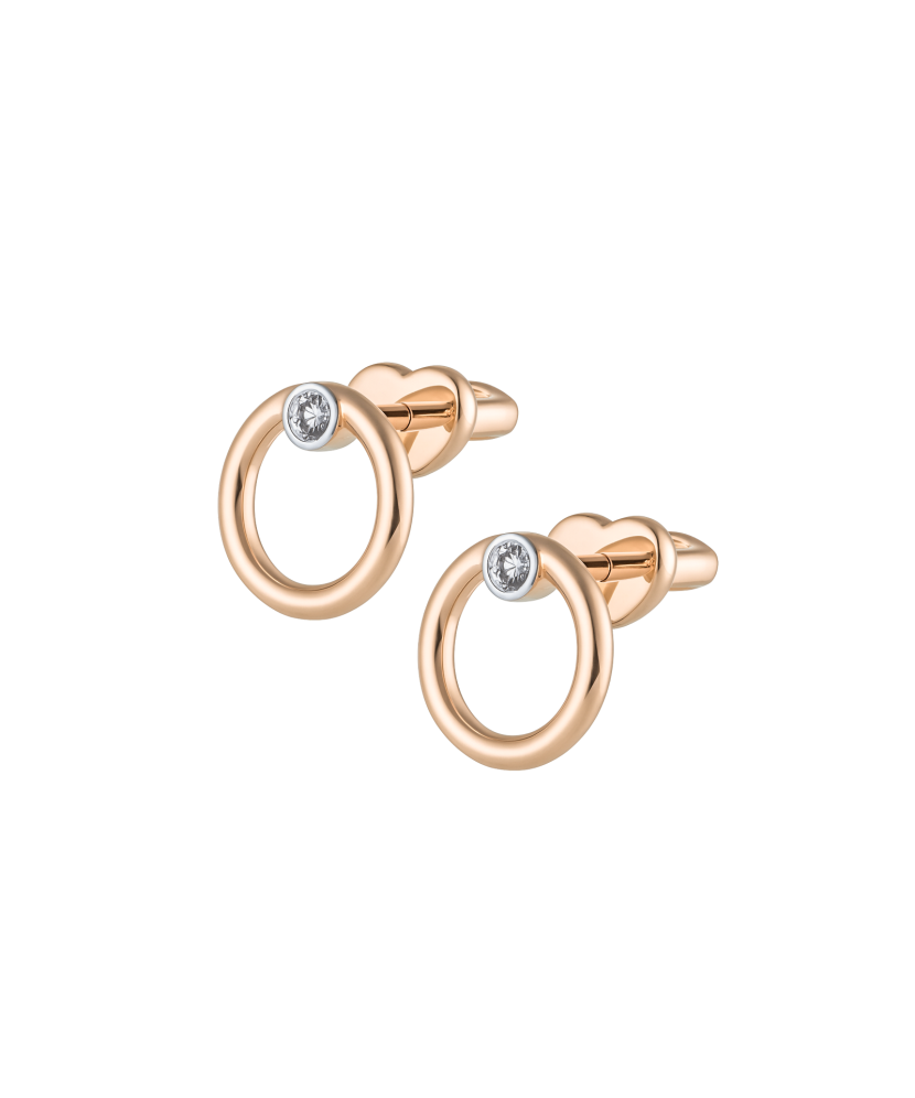 Zelta auskari ar briljantiem