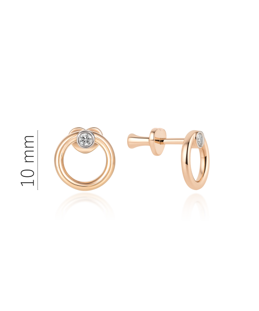 Zelta auskari ar briljantiem