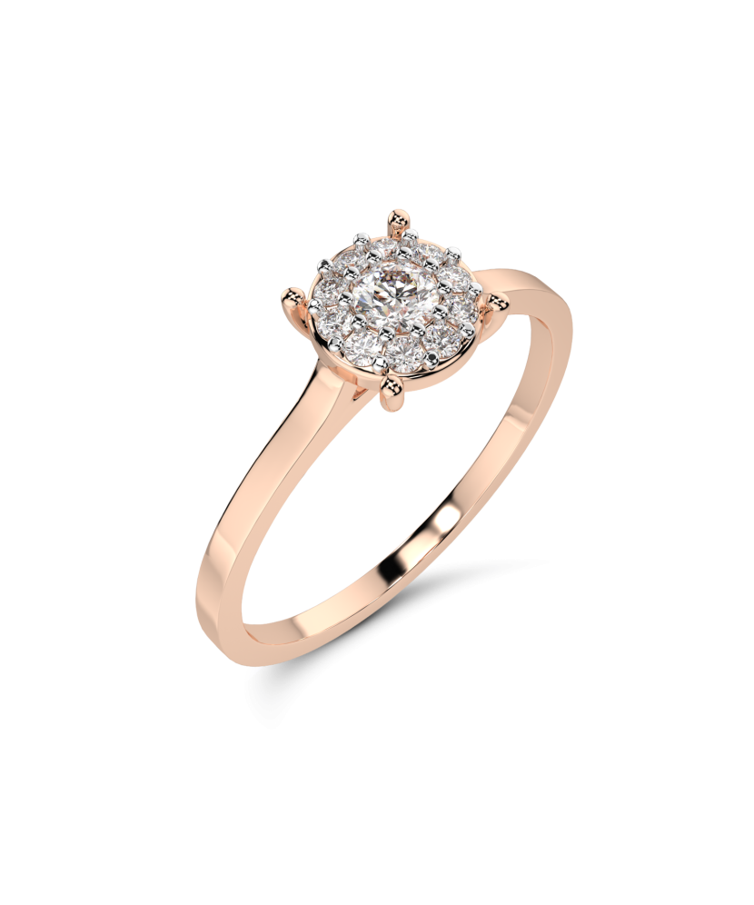 Zelta gredzens ar briljantiem