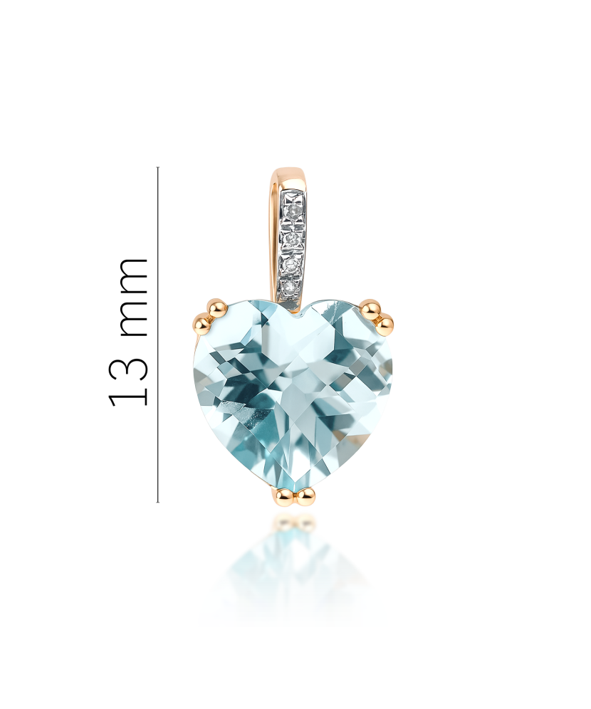 Zelta piekariņš ar topāzu un cirkonijiem