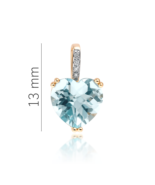 Zelta piekariņš ar topāzu un cirkonijiem