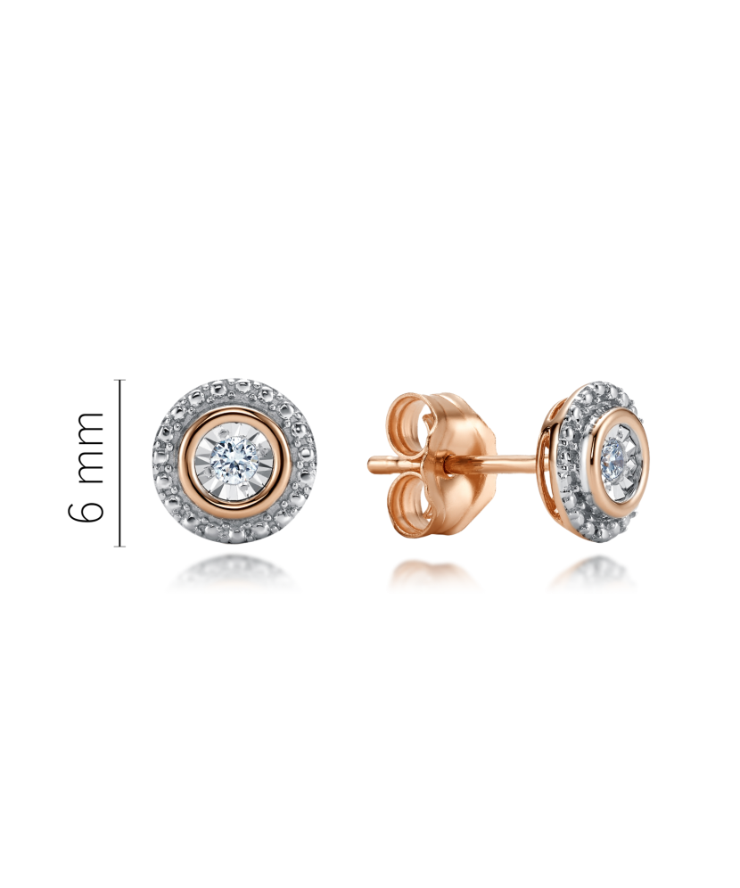 Zelta auskari ar dimantiem