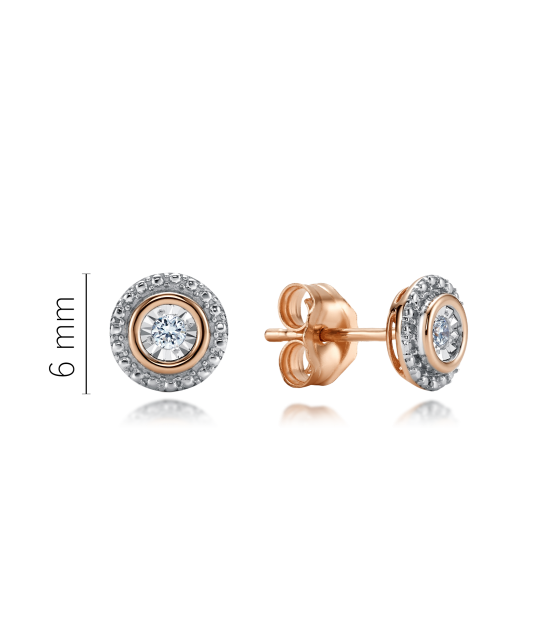 Золотые серьги с алмазами