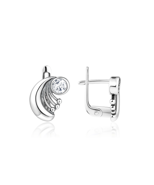 Sudraba auskari ar cirkonijiem