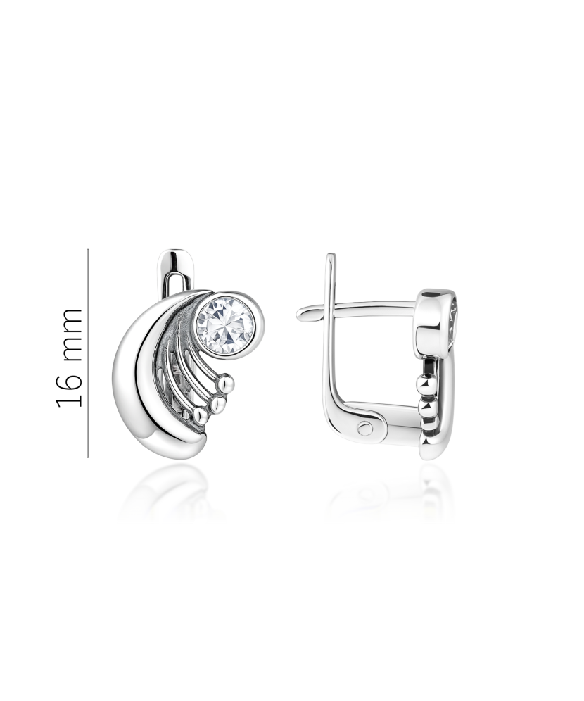 Sudraba auskari ar cirkonijiem