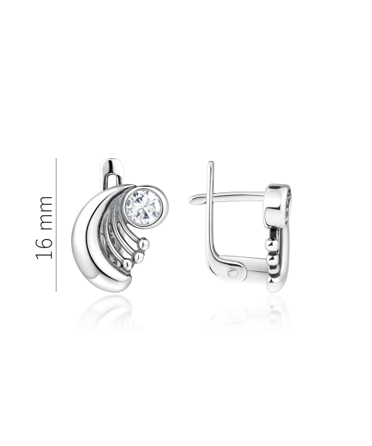 Sudraba auskari ar cirkonijiem