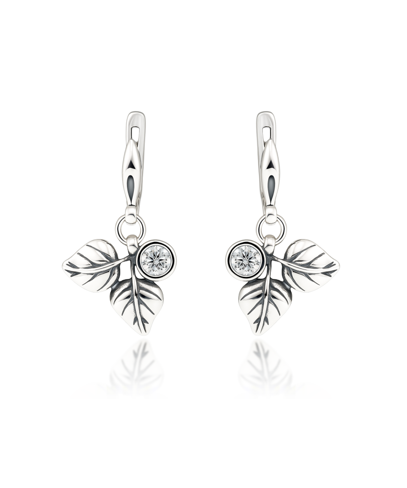 Sudraba auskari ar cirkonijiem