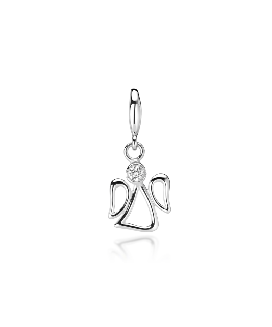 Sudraba piekariņš ar cirkonijiem "Enģelis"