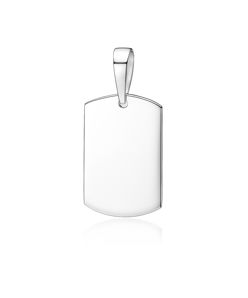 Подвеска из серебра "Пластина"