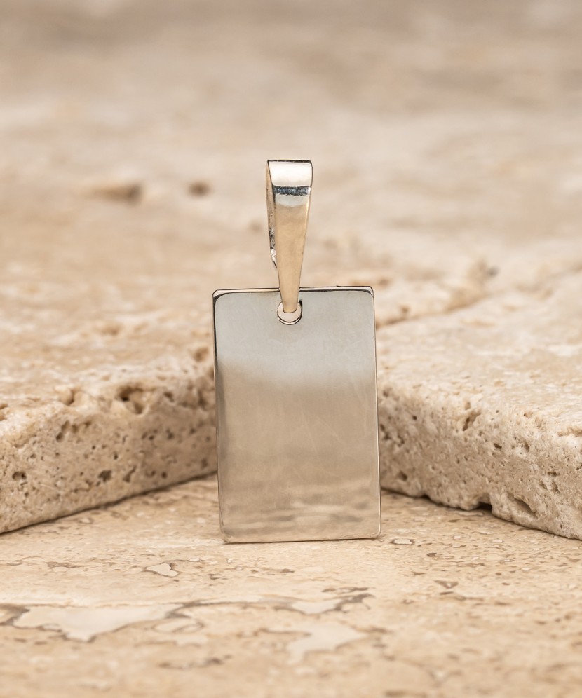 Подвеска из серебра "Пластина"