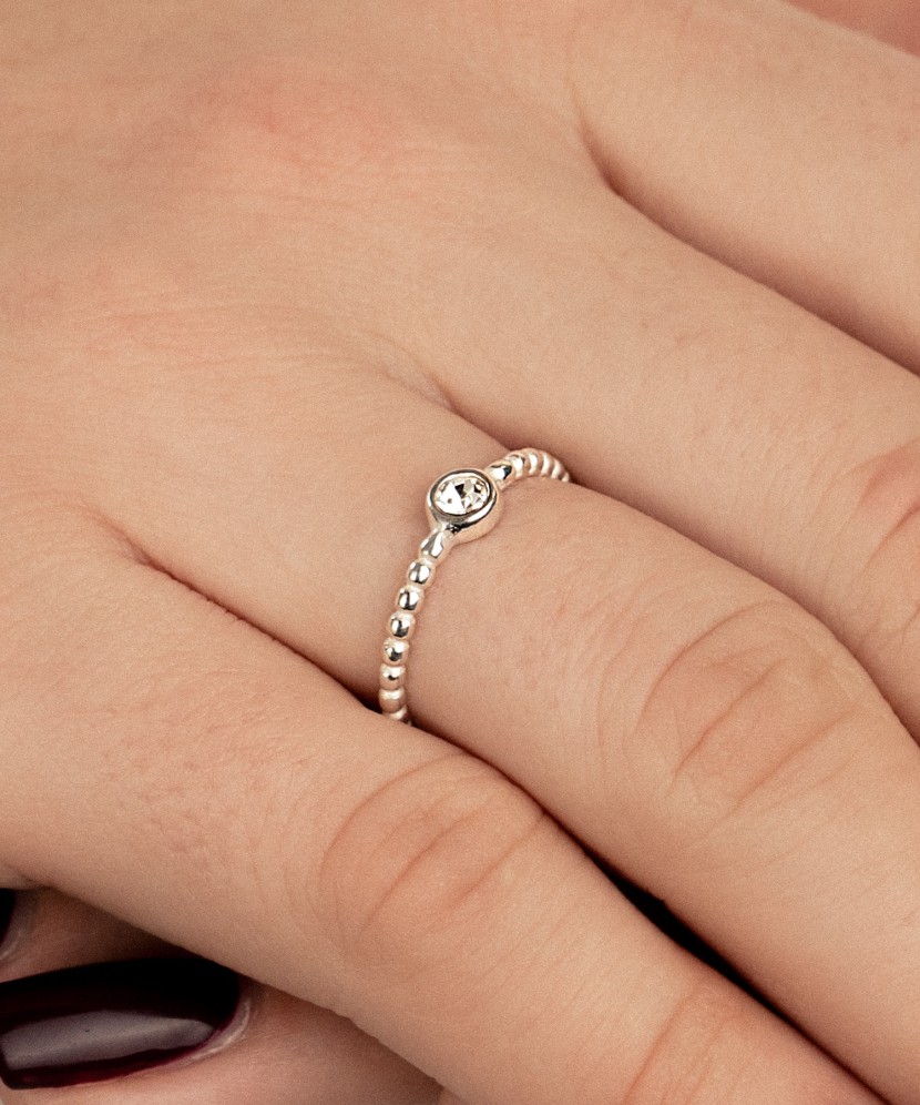 Sudraba gredzens ar cirkoniju