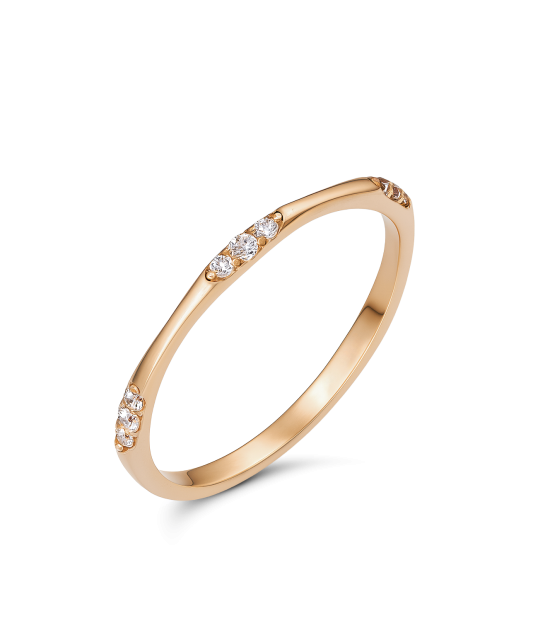 Zelta gredzens ar cirkonijiem