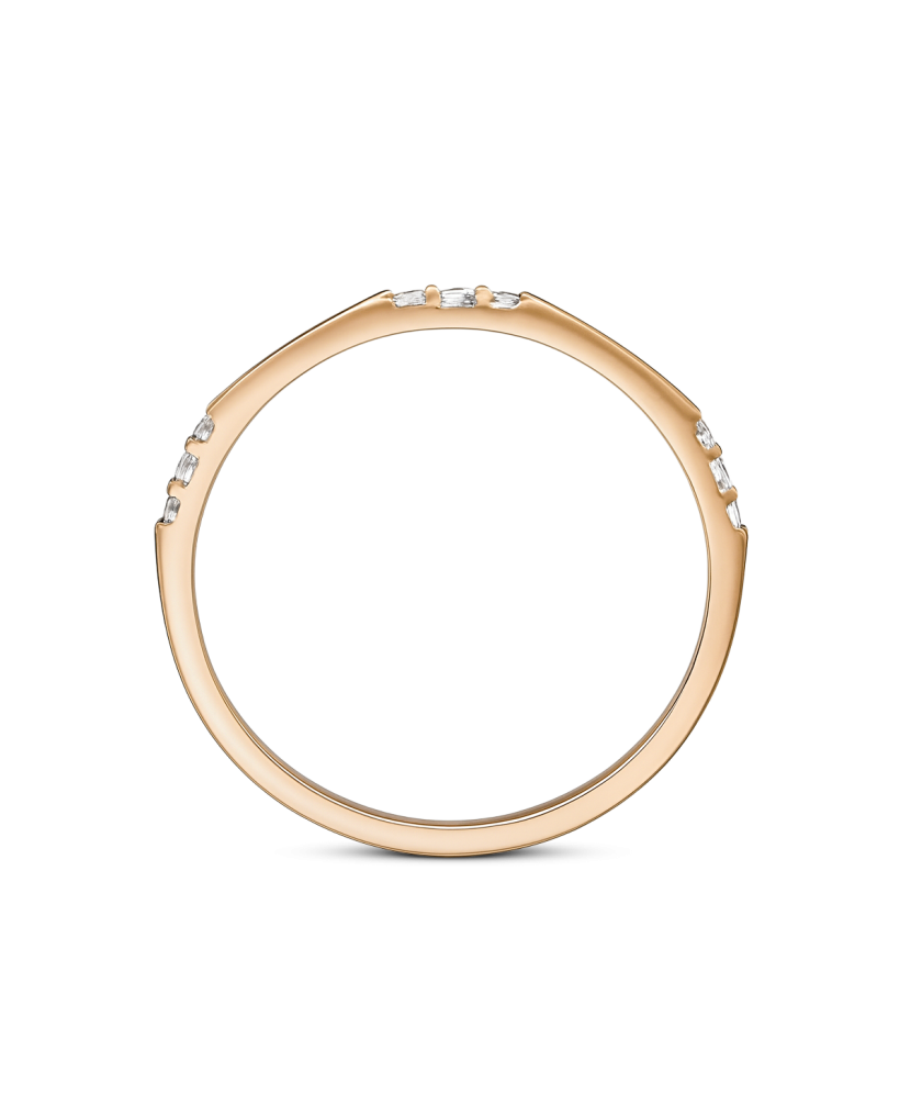 Zelta gredzens ar cirkonijiem