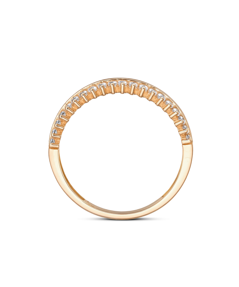 Золотое кольцо с цирконами