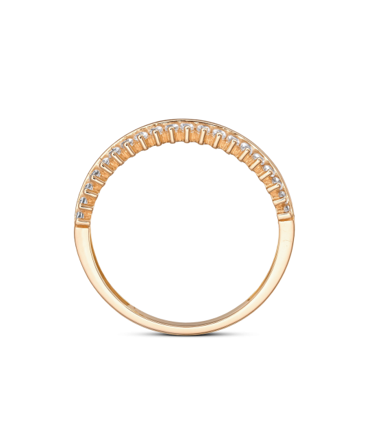 Золотое кольцо с цирконами