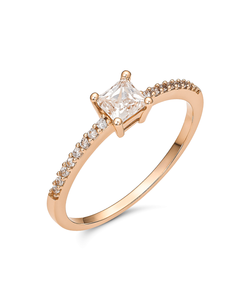 Zelta gredzens ar cirkonijiem