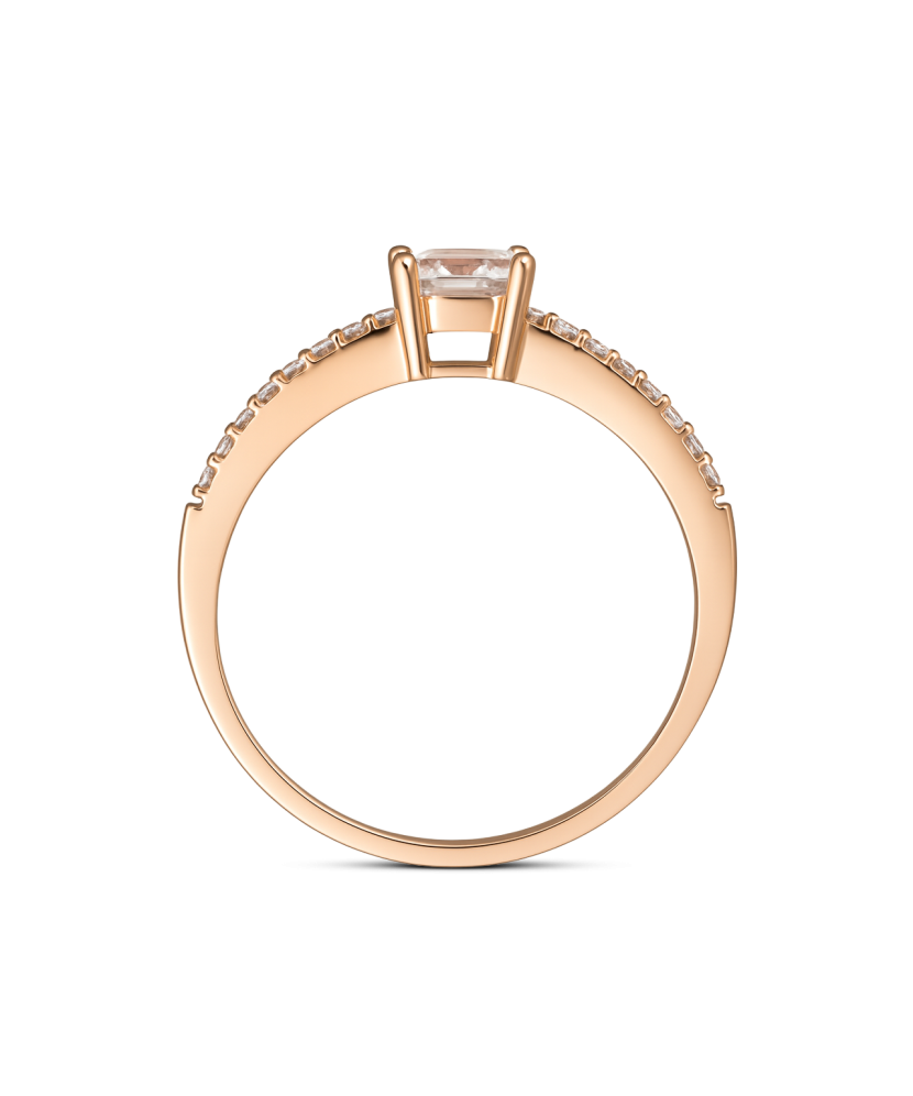 Золотое кольцо с цирконами