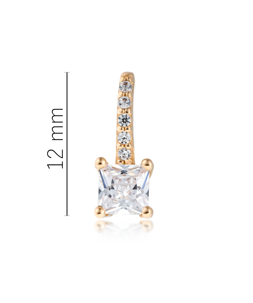 Золотой подвеска с цирконами