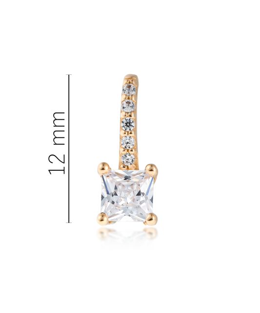 Золотой подвеска с цирконами