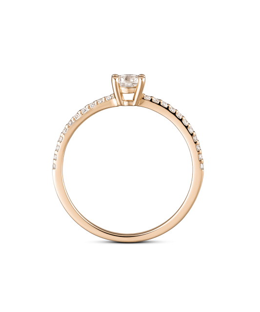 Zelta gredzens ar cirkonijiem