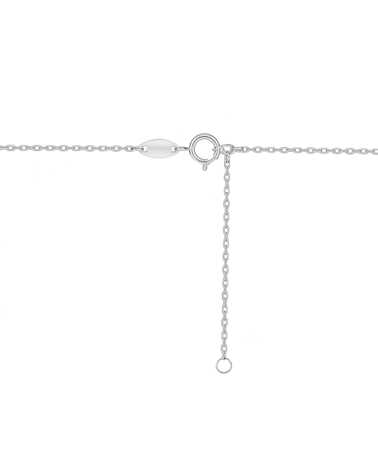 Baltā zelta ķēdīte ar piekariņu