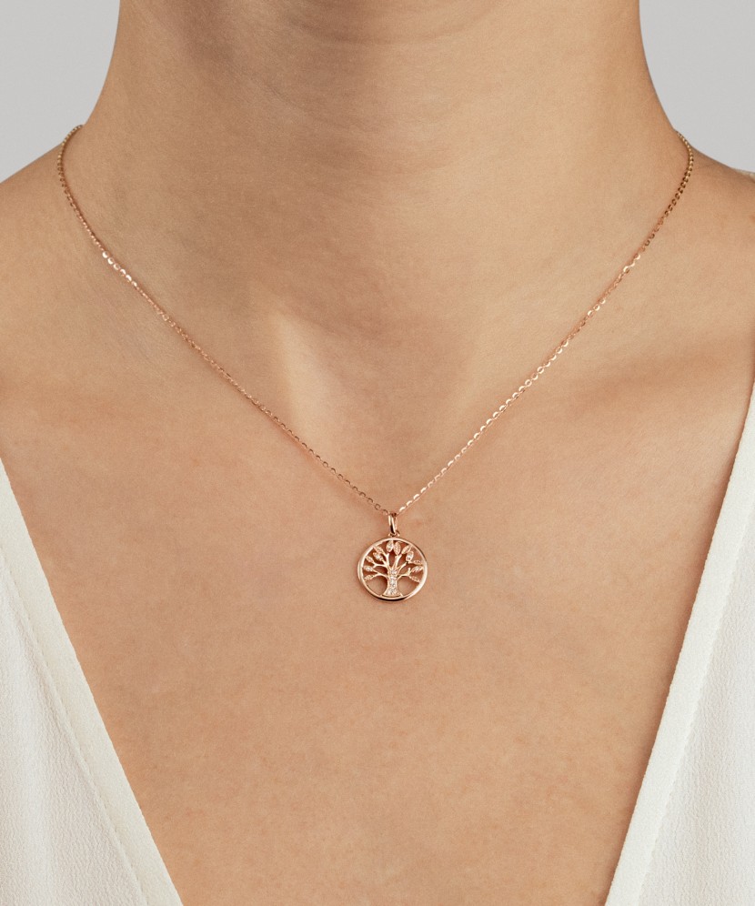 Zelta kulons ar dimantiem “Dzīvības koks”