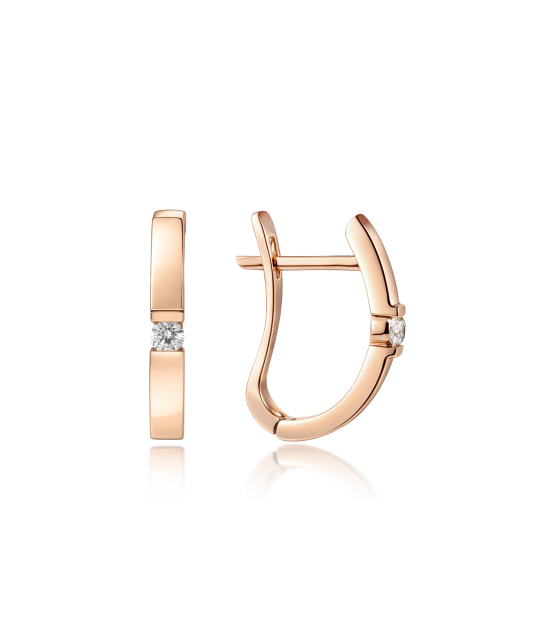 Zelta auskari ar dimantiem