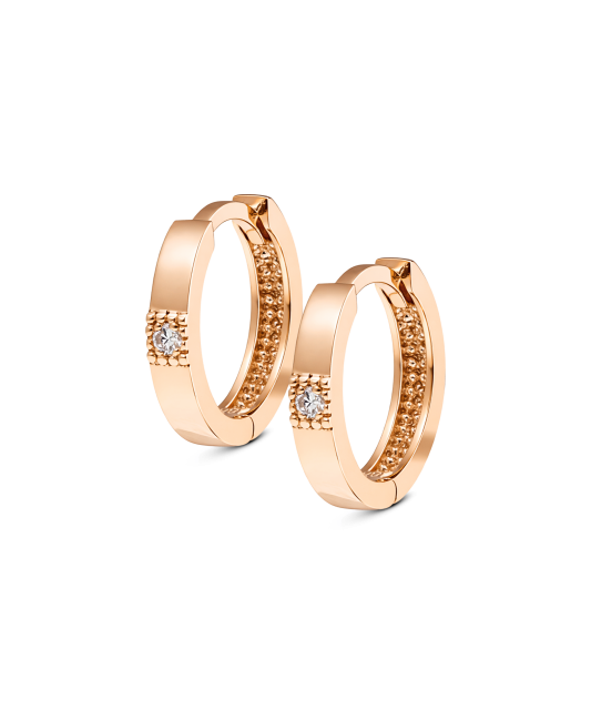 Zelta auskari ar dimantiem